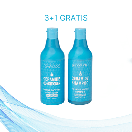 3+1 GRATIS Ceramide šampon bez sulfata za volumen + Ceramide regenerator za volumen kose bez sulfata 500 ml 