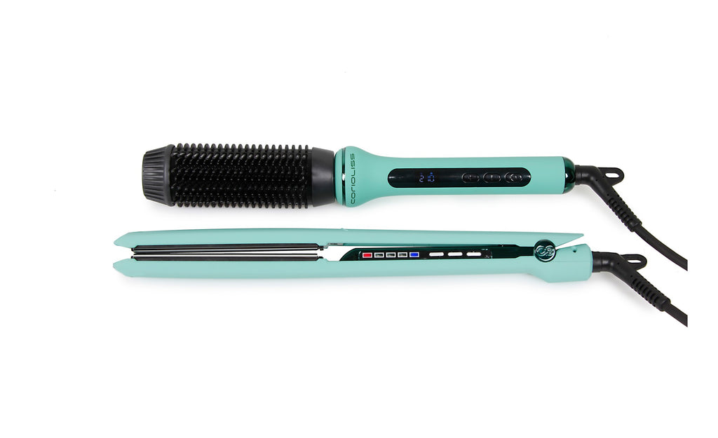 Corioliss C3 Mint Green Pegla + Hot Brush