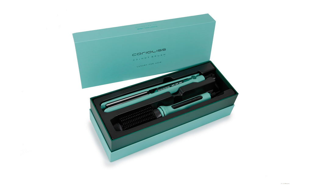 Corioliss C3 Mint Green Pegla + Hot Brush