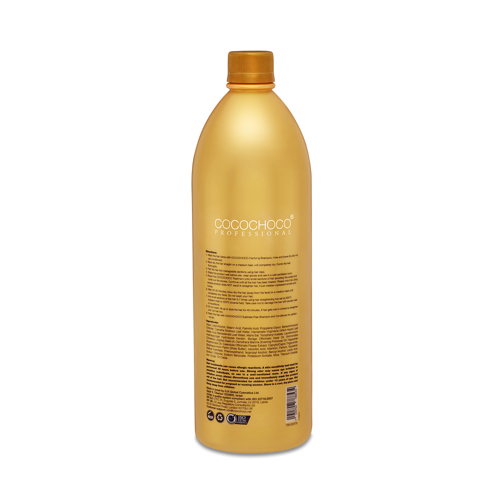 Cocochoco Professional keratin GOLD za trajno ravnu i zdravu kosu 1000 ml