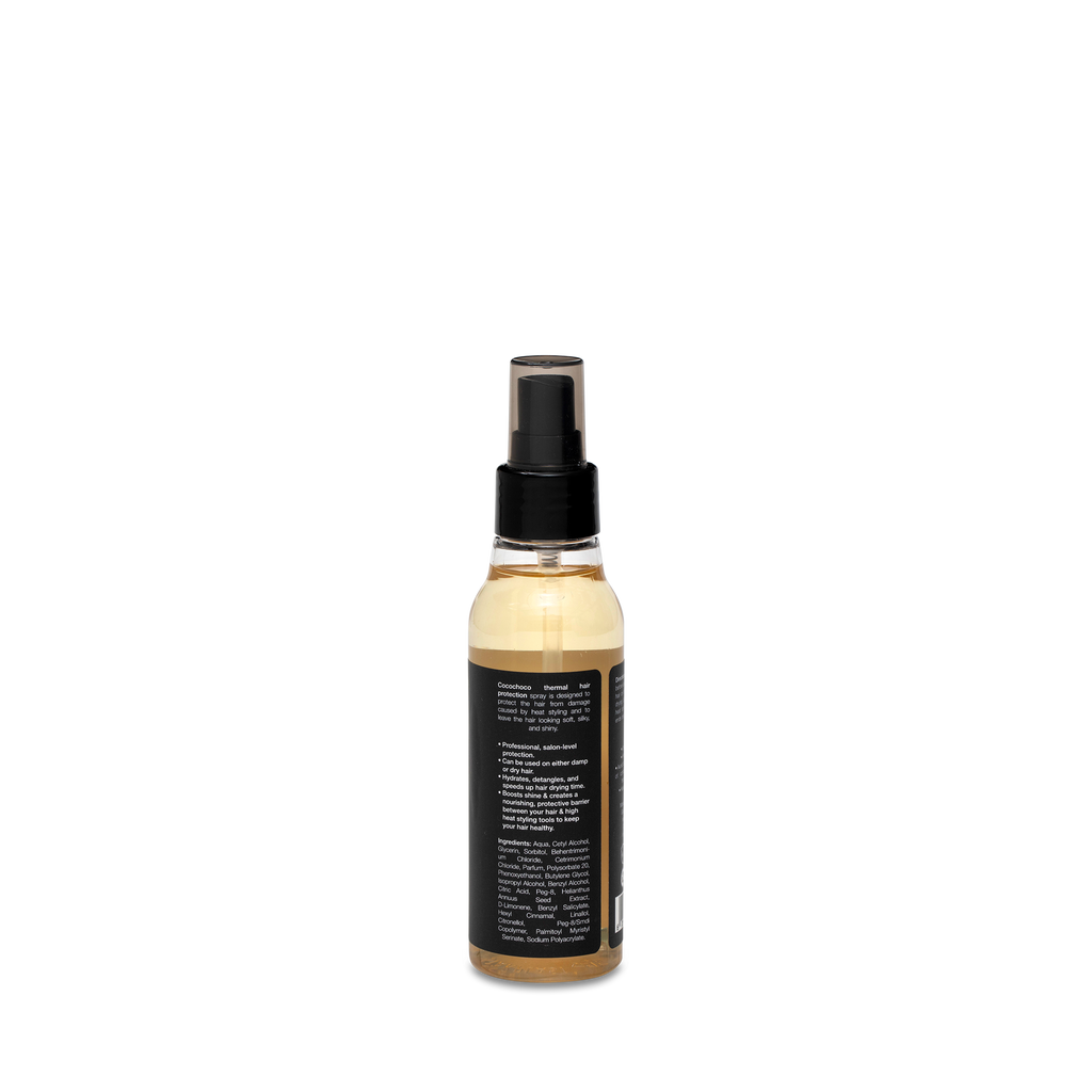 Cocochoco Thermal Protection sprej 125 ml – bočica straga s informacijama