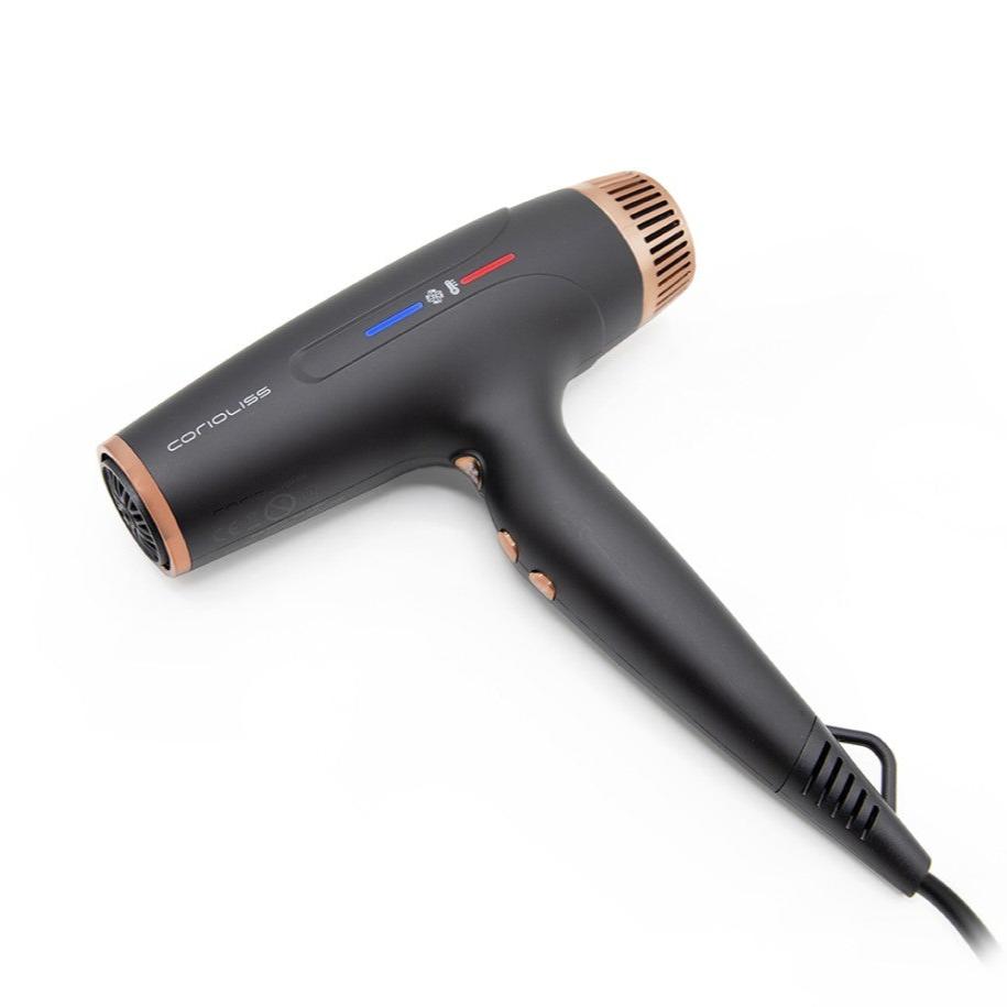 Corioliss Typhoon Black Copper fen za kosu – prednji pogled 