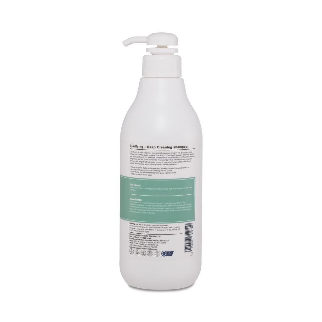 Cocochoco Clarifying SILK365 Expert Line šampon 1000 ml deklaracija